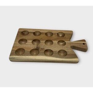 Easter Egg Acacia Wood Holder, 13.2'' x 7.7''‎